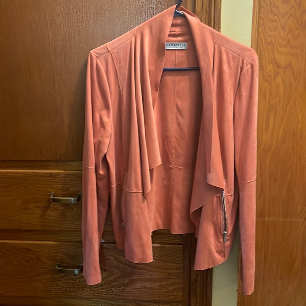 Euc Bagatelle Vegan Suede Blazer